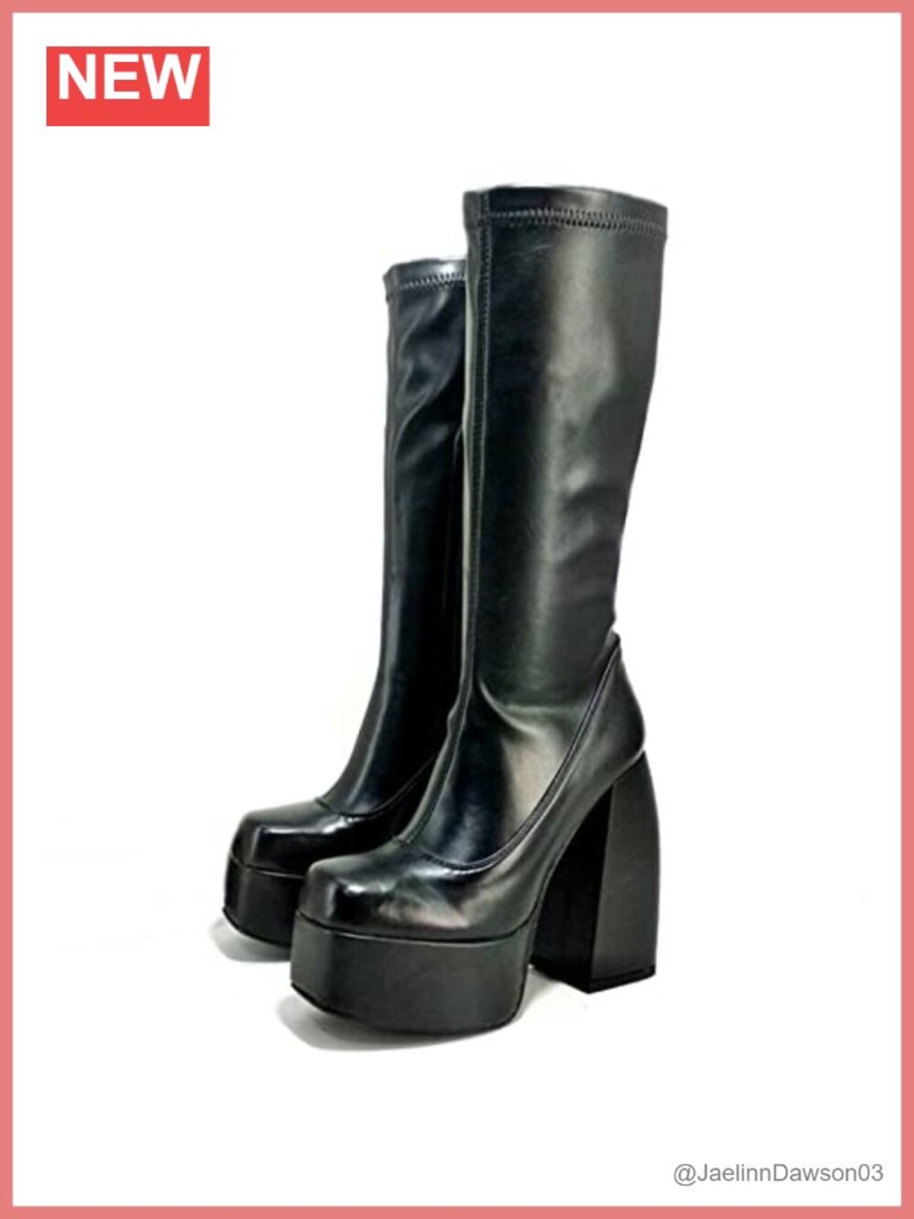 VOMIRA Ankle Boots Women Chunky High Heel Square Toe Side Zipper Pu Leather